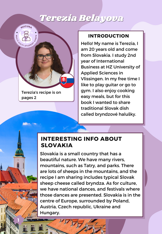 Book Preview - Terezia Belayova Student Chef